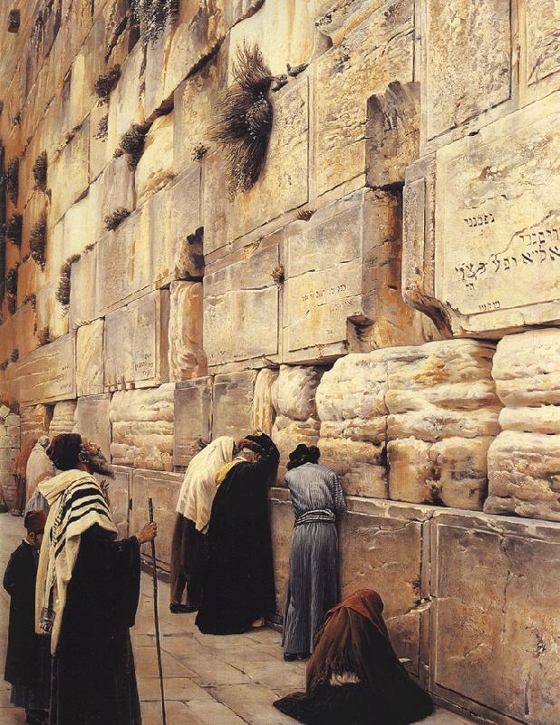 Gustav Bauernfeind The Wailing Wall, Jerusalem Germany oil painting art